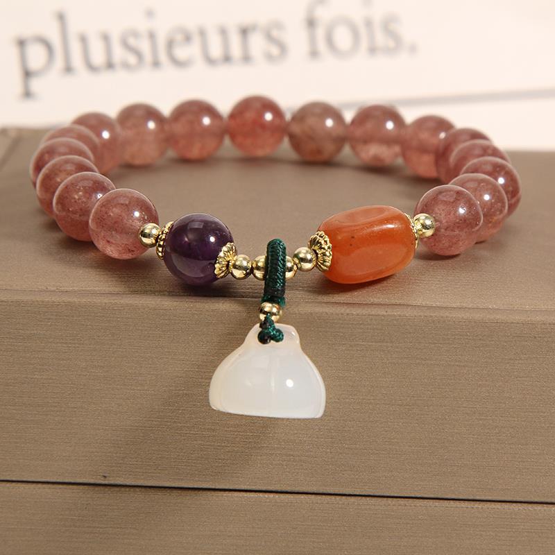 Pulsera de perlas naturales de agua dulce para mujer