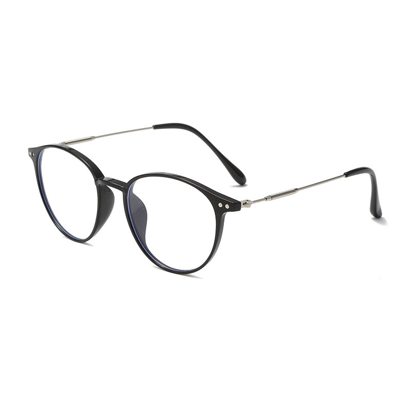 Metal Anti Blue Light Glasses Frame Retro Women