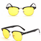 New anti-Blu-ray glasses Square half-frame goggles Men and women night-vision glasses H8056