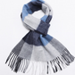 New men's cashmere scarf autumn and winter long section thick lattice collar warm female couple big shawl