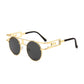 Men and women round metal sunglasses