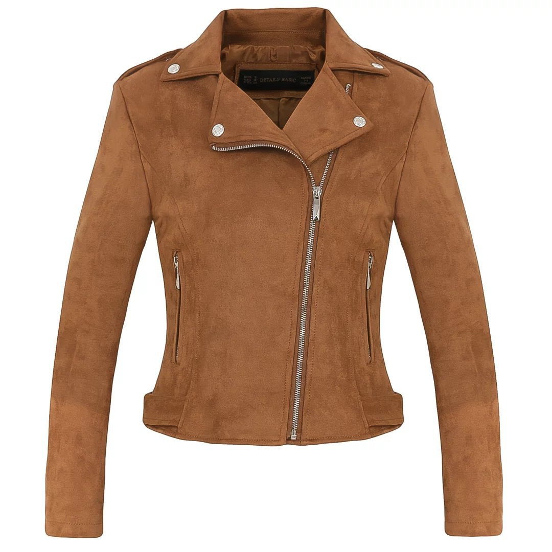 Chaqueta De Piel Corta Slim Deerskin Mujer