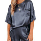 Pajama Set Short Sleeve Sleepwear Women Home Clothing