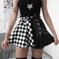 Skirt Gothic Plaid A Line Mini Skirts Harajuku Streetwear