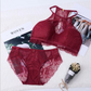 Lace hanging neck super thin cup no steel ring sexy women's Bra