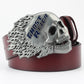 Ghost Head Series Big Strap Casual Taro Decorative Belt Leather