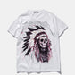 Pure cotton skull religious men and women T-shirt