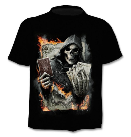 Camiseta estampada en 3D