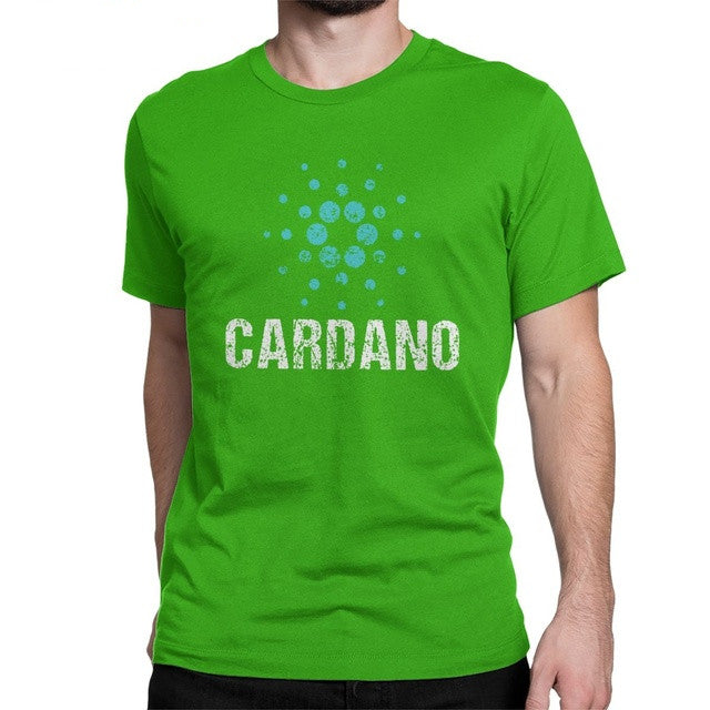 Cardano Ada Logo Cryptos Vintage Tee Men Cotton