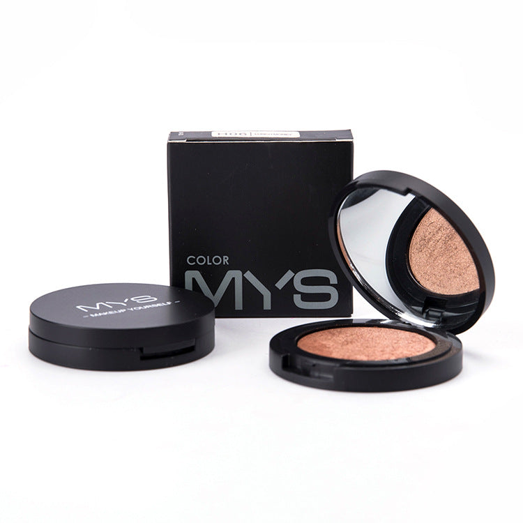 Marca MYS, polvo de maquillaje facial, 6 colores, minerales resistentes al agua, brillo, brillo de contorno, kit de brillo, bronceador, resaltador, paletas de maquillaje 