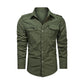 Men Shirt Outwear Military Thin Long Sleeve Shirts Quick-dry Solid Casual Fit Men Shirt