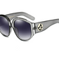 New Arrival Oversize Women Round Sun Glasses Fashion Ladies Olive Frames Glasses