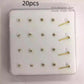 Four-claw Bag Czech Drill Piercing Nose Ornament