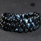 Pulsera de piedra de ojo de tigre azul natural para hombres y mujeres