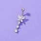 Butterfly Zircon Navel Human Body Piercing Jewelry Woman