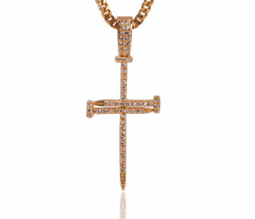 Cross Pendant Hip Hop Necklace Men