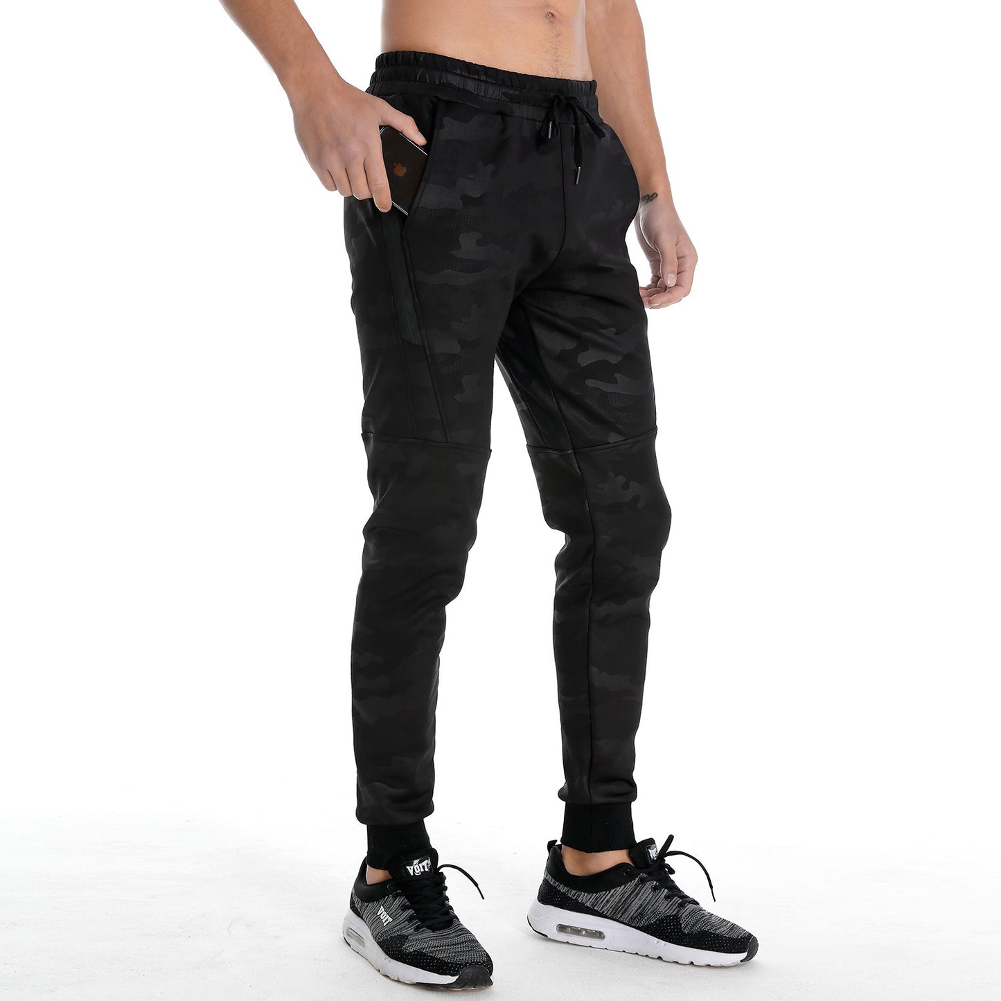 Pantalones deportivos con estampado de camuflaje para hombre