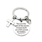 Christian Bible Scripture Pendant Cross Heart Charms Keychain