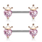 Body Piercing Jewelry Love Zircon Nipple Ring