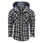 Men Warm Jacket Fleece Thick Men Slim Fit Hooded Jackets