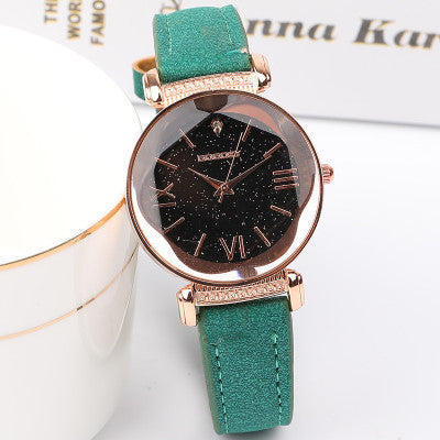 Reloj de lujo para mujer, relojes de cielo estrellado para mujer, moda