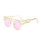 Men and women round metal sunglasses