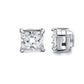Fashion Square Titanium Steel Without Piercing Magnet Ear Studs