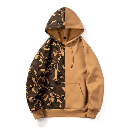 Camouflage hooded sweatshirt