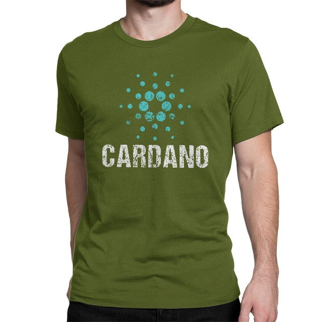 Cardano Ada Logo Cryptos Vintage Tee Men Cotton