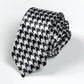 Polyester Knitted Striped Tie Women Matching Shirt