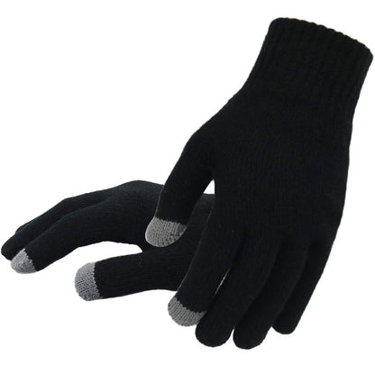 Guantes de punto cálidos para hombre en invierno.