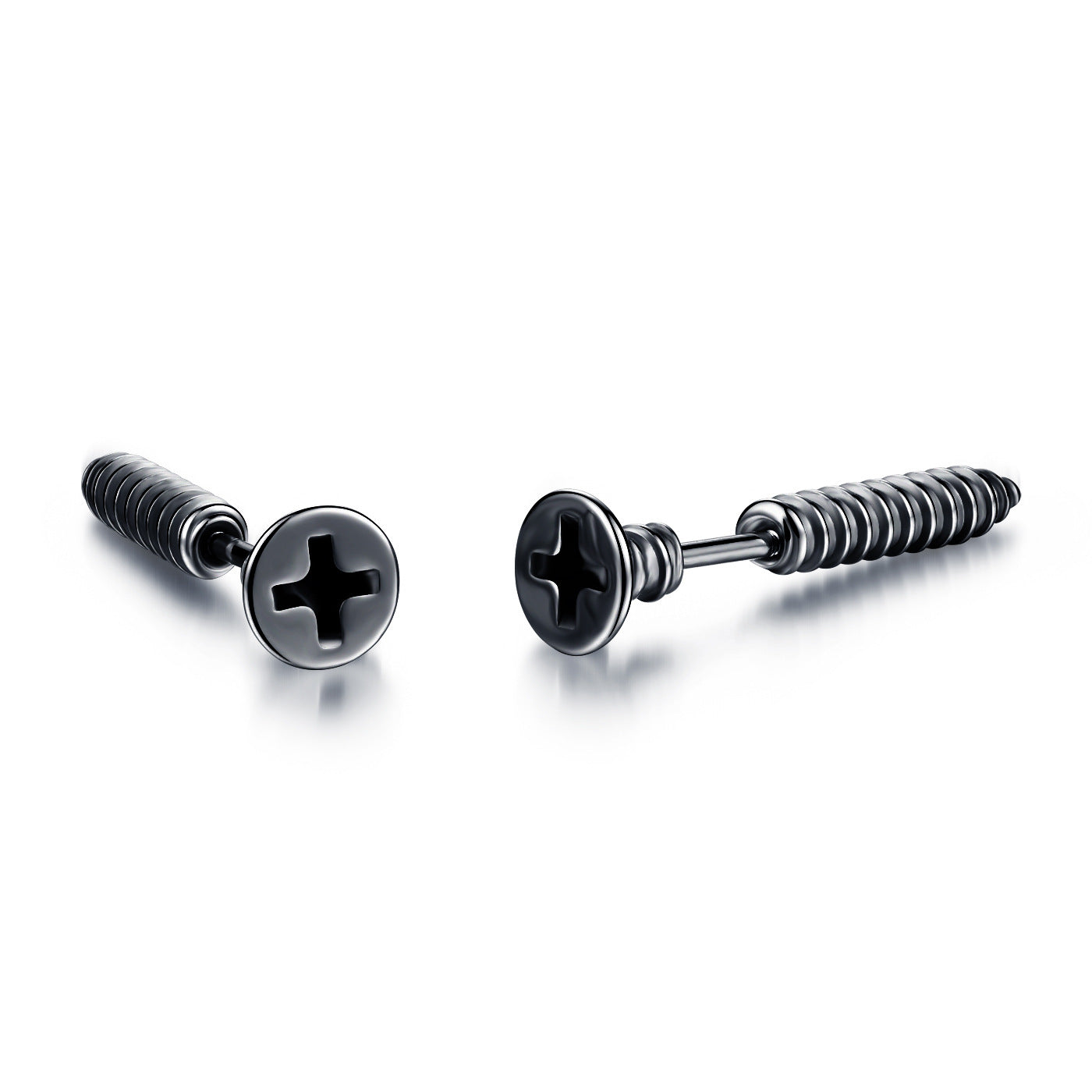 Screw piercing men's earrings women’s earrings