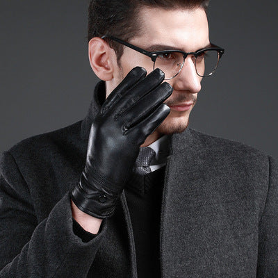 guantes de cuero para hombre