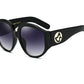 New Arrival Oversize Women Round Sun Glasses Fashion Ladies Olive Frames Glasses