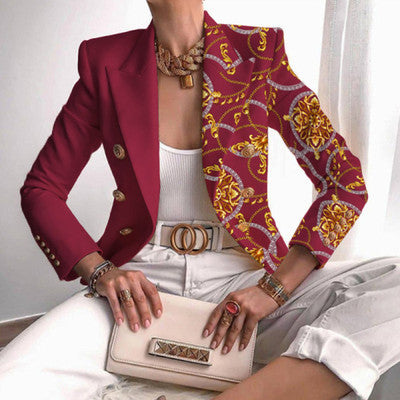 Printed Jacket Women Autumn Amazon New Fashion Street Style Jacket Women
