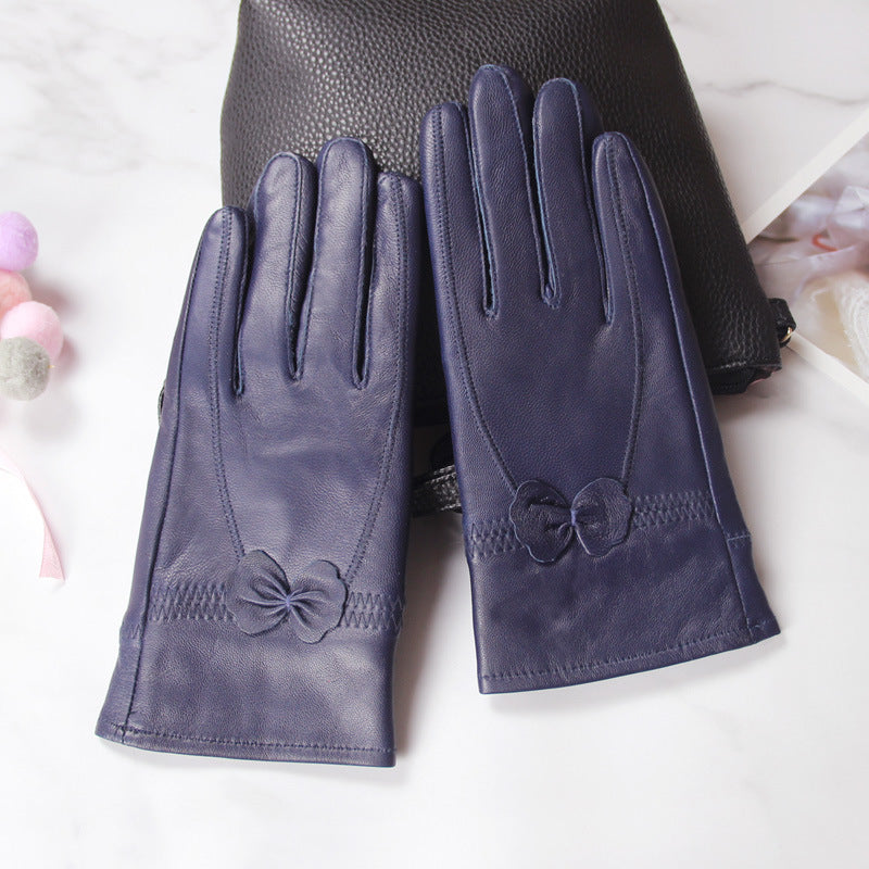 Butterfly Korean style split finger women gloves ladies