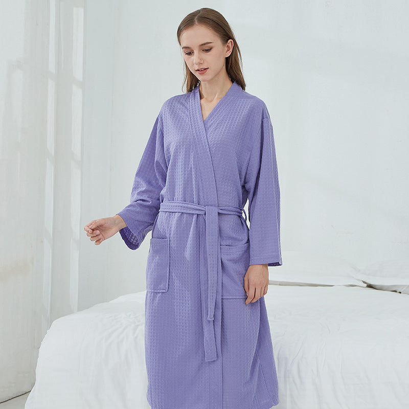 Pareja Batas Ropa de dormir Mujeres Hombres Loungewear Albornoz