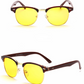 New anti-Blu-ray glasses Square half-frame goggles Men and women night-vision glasses H8056