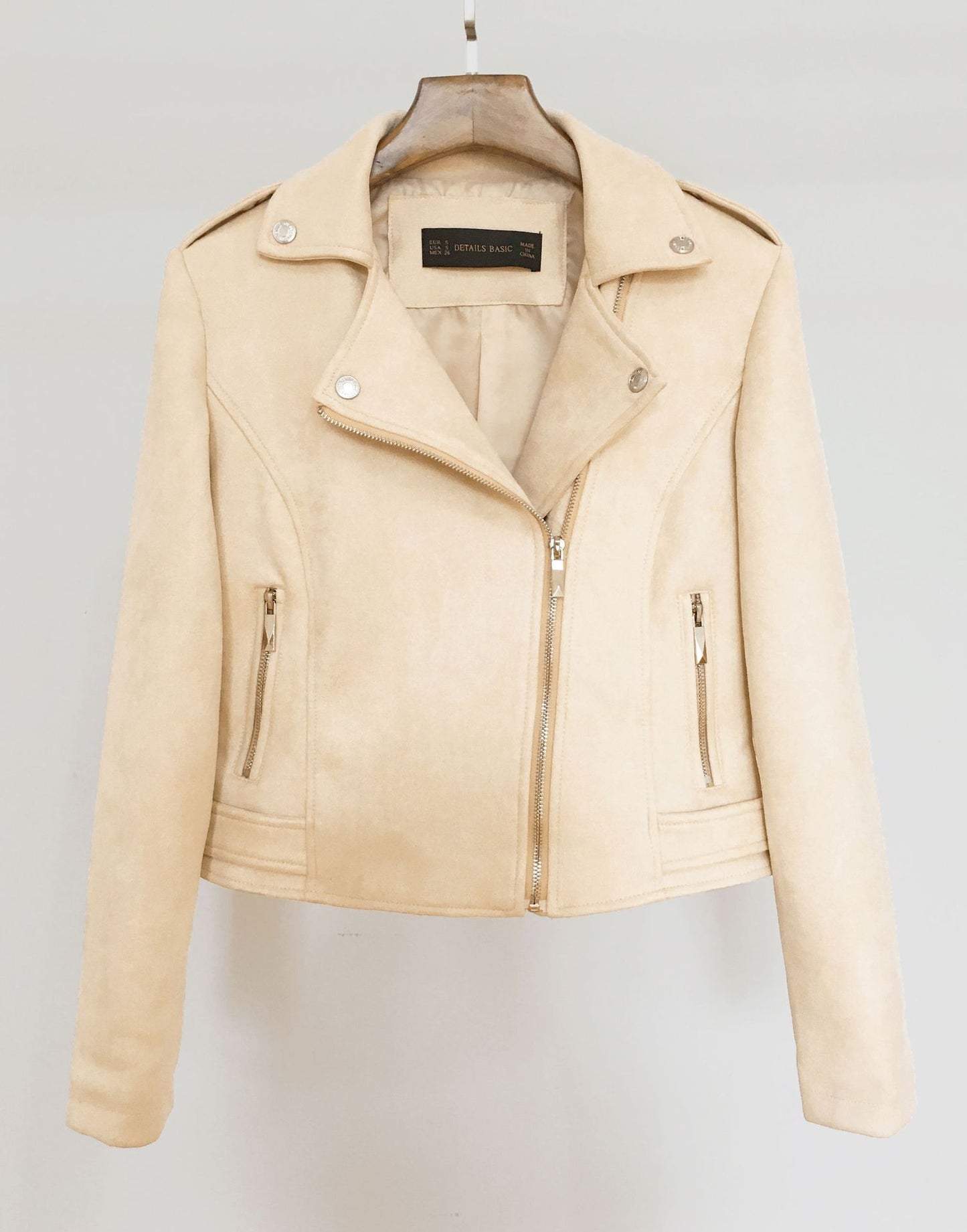 Chaqueta De Piel Corta Slim Deerskin Mujer