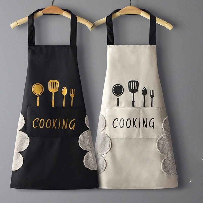 Home Kitchen Waterproof And Oil Proof Apron Cute Version Customization