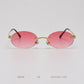 Retro Metal Color Film Sunglasses Women
