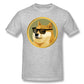 Men Clothing Dogecoin T Shirt Doge Coin Apparel Fashion Shor