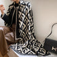 Street Geometric Imitation Cashmere Shawl Scarf Women
