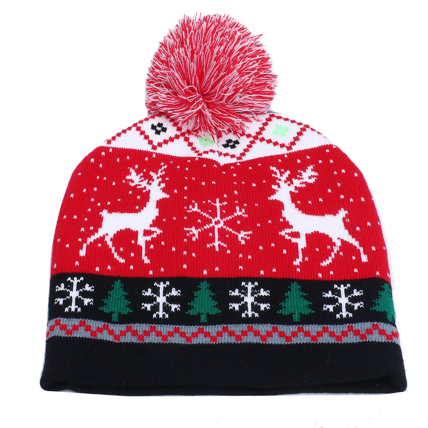 Autumn And Winter Christmas Deer Hot Snowflake Moose Knitted Hats Female