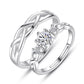 Simple Diamond-studded Couple Rings For Men And Women
