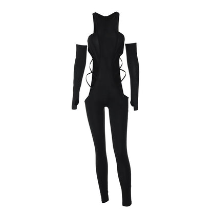 Fashion Personality Slim Trousers Jumpsuit Women