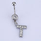 English alphabet hypoallergenic body piercing navel