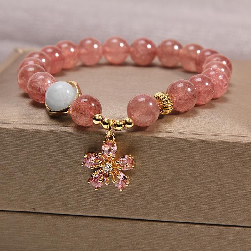 Pulsera de perlas naturales de agua dulce para mujer