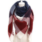 Design Women Triangles Scarf Long Scarves Shawl Autumn Winter