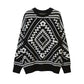 Street Tide Original Design Geometric Totem Sweater For Men